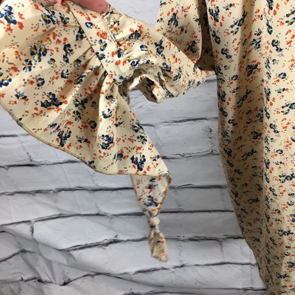 {Hayden} ruffle boho hippie floral dress - Picture 3 of 7